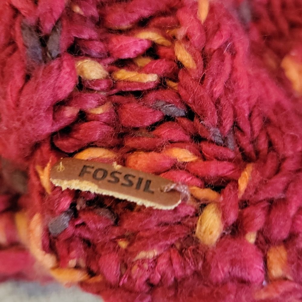 Fossil Red Beanie  - Picture 6 of 8